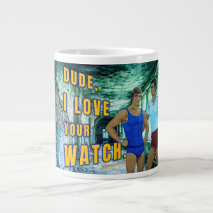 SlipperyJoe's dude love your watch LGBTQIA artisti Large Coffee Mug