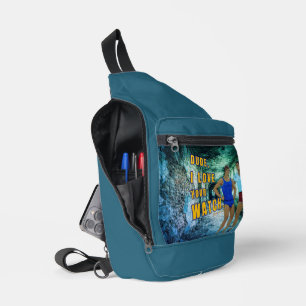 SlipperyJoe's dude love your watch LGBTQIA artisti Sling Bag