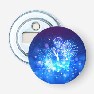 SlipperyJoe's electric thrill New Year’s Eve clock Bottle Opener