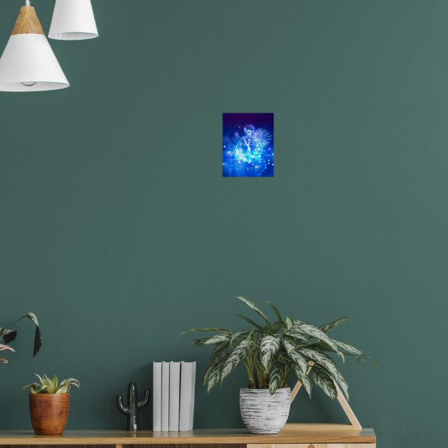 SlipperyJoe's electric thrill New Year’s Eve clock Poster (Living Room 1)