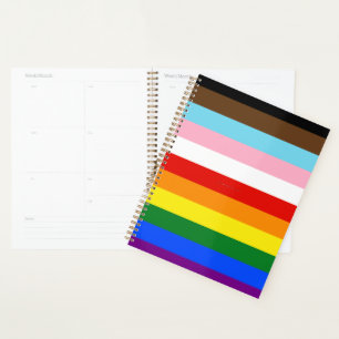 SlipperyJoe's Eleven Stripe Pride Flag blends Phil Planner