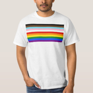 SlipperyJoe's Eleven Stripe Pride Flag blends Phil T-Shirt