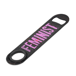 SlipperyJoe's Feminist f-word glowing red 3-D blac
