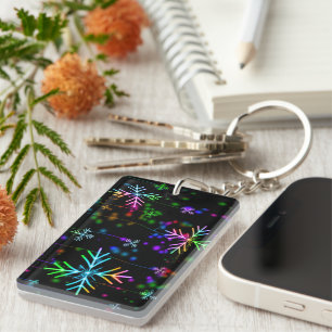 SlipperyJoe's festive lively Christmas atmosphere Key Ring