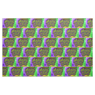 SlipperyJoe's festive Mardi Gras theme crown reinf Fabric