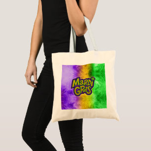 SlipperyJoe's festive Mardi Gras theme crown reinf Tote Bag