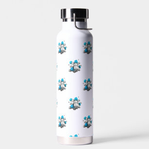 SlipperyJoe's floating cluster of cubes' size vari Water Bottle