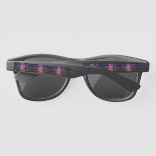 SlipperyJoe's Fourth of July celebration bare hair Sunglasses