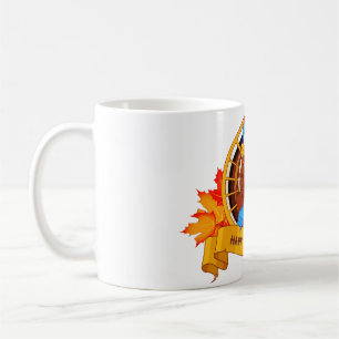 SlipperyJoe's fun cartoon-style Thanksgiving desig Coffee Mug