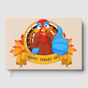 SlipperyJoe's fun cartoon-style Thanksgiving desig Guest Book