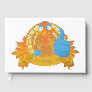 SlipperyJoe's fun cartoon-style Thanksgiving desig Guest Book