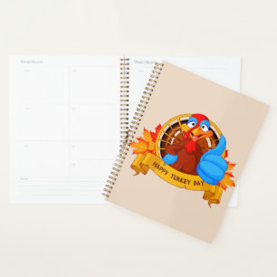 SlipperyJoe's fun cartoon-style Thanksgiving desig Planner