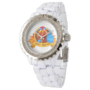 SlipperyJoe's fun cartoon-style Thanksgiving desig Watch