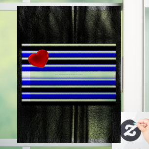 SlipperyJoe's Gay Leather Pride flag black royal b