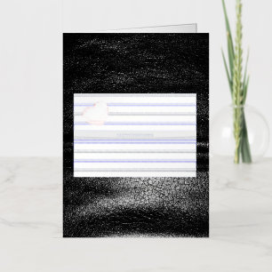 SlipperyJoe's Gay Leather Pride flag black royal b Foil Greeting Card