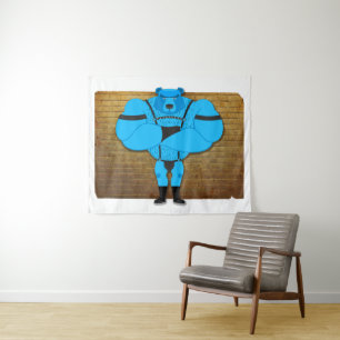 SlipperyJoe's gay muscle bear cartoon thong leathe Tapestry