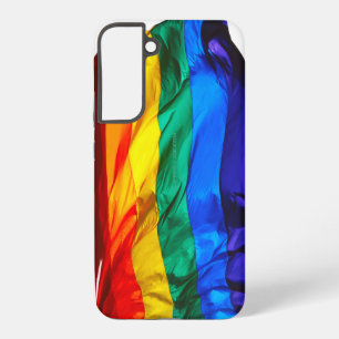 SlipperyJoe's Gay Pride Flag wave pride colours ra Samsung Galaxy Case
