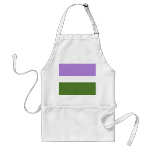 SlipperyJoe's genderqueer pride flag lavender blen Standard Apron