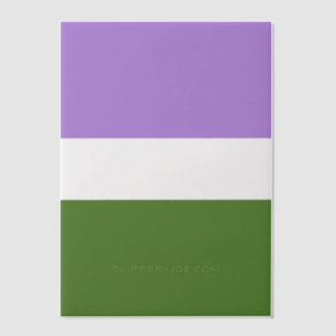 SlipperyJoe's genderqueer pride flag lavender blen Vellum Invitations