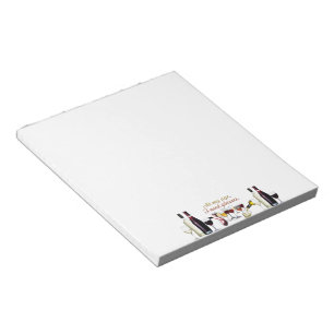 SlipperyJoe's Glasses fermented grapes wine pourin Notepad