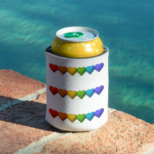 SlipperyJoe's glossy 3D heart shapes glyphs create Can Cooler