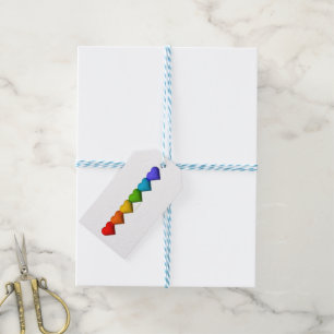 SlipperyJoe's glossy 3D heart shapes glyphs create Gift Tags