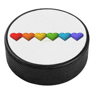 SlipperyJoe's glossy 3D heart shapes glyphs create Hockey Puck