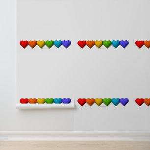 SlipperyJoe's glossy 3D heart shapes glyphs create Wallpaper