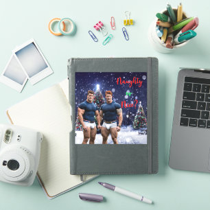 SlipperyJoe's glowing Christmas trees two muscular