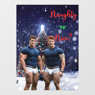 SlipperyJoe's glowing Christmas trees two muscular