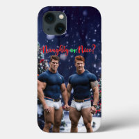 SlipperyJoe's glowing Christmas trees two muscular