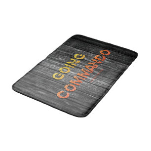 SlipperyJoe's going commando dive-bar energy grit Bath Mat