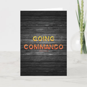 SlipperyJoe's going commando dive-bar energy grit  Card