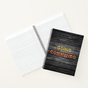 SlipperyJoe's going commando dive-bar energy grit Notebook