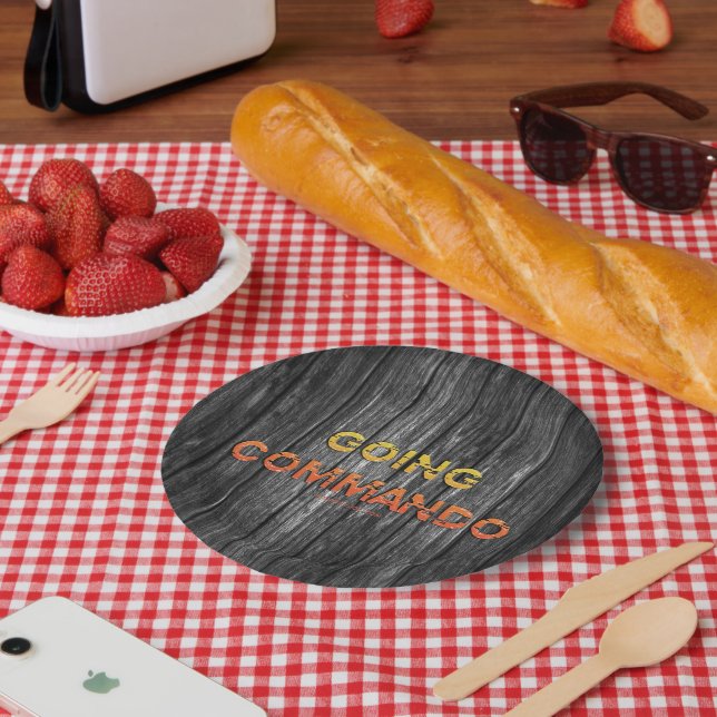 SlipperyJoe's going commando dive-bar energy grit  Paper Plate (Picnic)