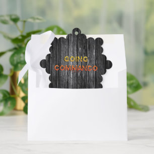 SlipperyJoe's going commando dive-bar energy grit Tree Decoration Card