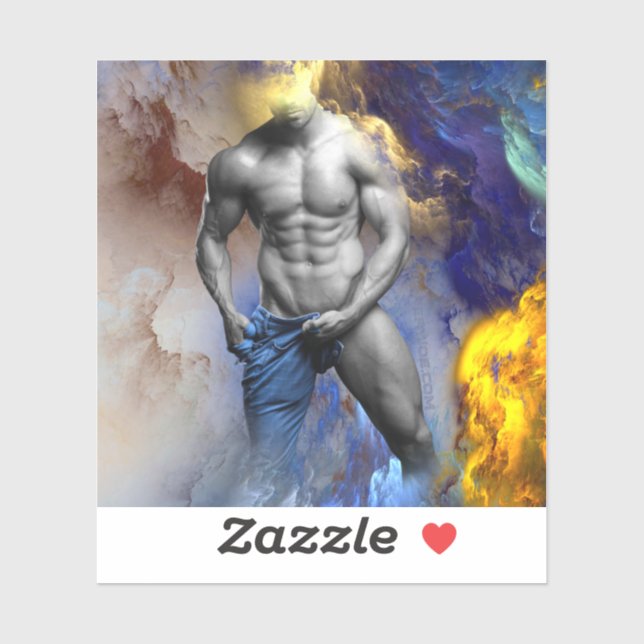 SlipperyJoe's grayscale muscular man physique yell (Sheet)