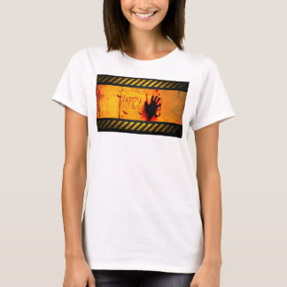 SlipperyJoe's gritty Happy Halloween graphic jagge T-Shirt