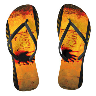 SlipperyJoe's gritty Happy Halloween graphic jagge Thongs