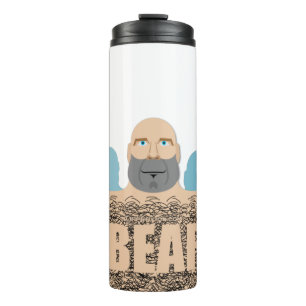 SlipperyJoe's hairy body bear body man unshaven ca Thermal Tumbler