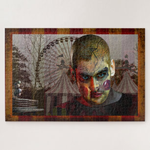 SlipperyJoe's Halloween creepy man doll surreal ca Jigsaw Puzzle