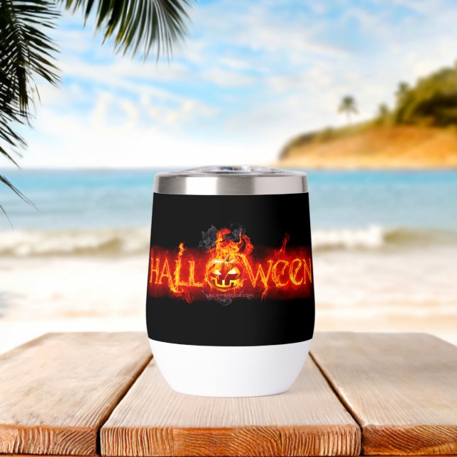 SlipperyJoe's Halloween massive fiery lettering ca (Beach (Rotated))