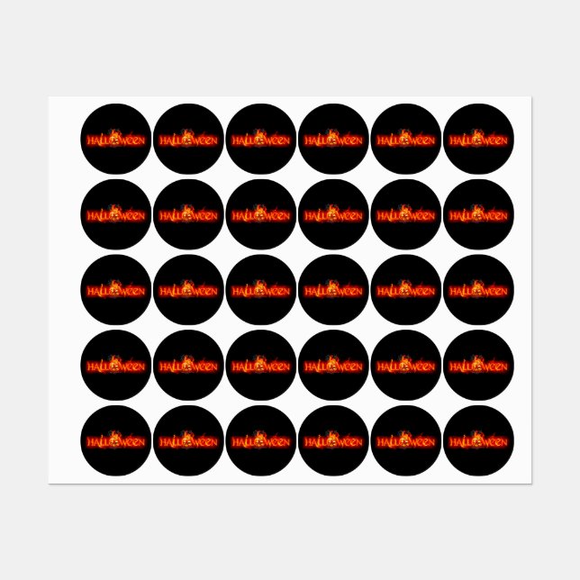 SlipperyJoe's Halloween massive fiery lettering ca (Sheet)