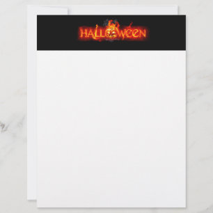 SlipperyJoe's Halloween massive fiery lettering ca Custom Letterhead