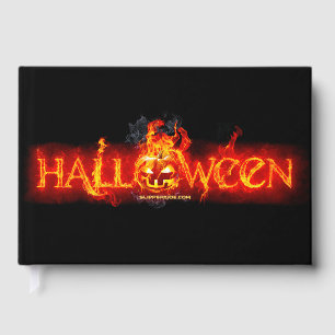 SlipperyJoe's Halloween massive fiery lettering ca Guest Book