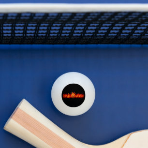 SlipperyJoe's Halloween massive fiery lettering ca Ping Pong Ball