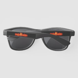 SlipperyJoe's Halloween massive fiery lettering ca Sunglasses