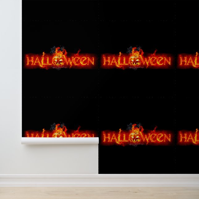 SlipperyJoe's Halloween massive fiery lettering ca Wallpaper (Application)