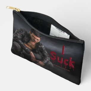 SlipperyJoe's Halloween pale vampiric figure fangs Accessory Pouch
