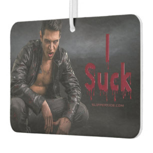 SlipperyJoe's Halloween pale vampiric figure fangs Car Air Freshener